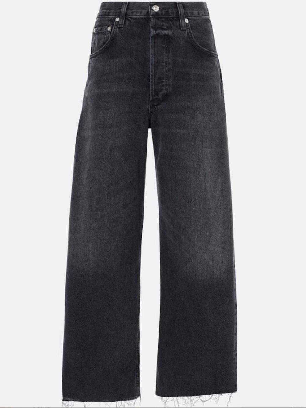 Citizens of Humanity Ayla Crop Raw Hem  Black 26
